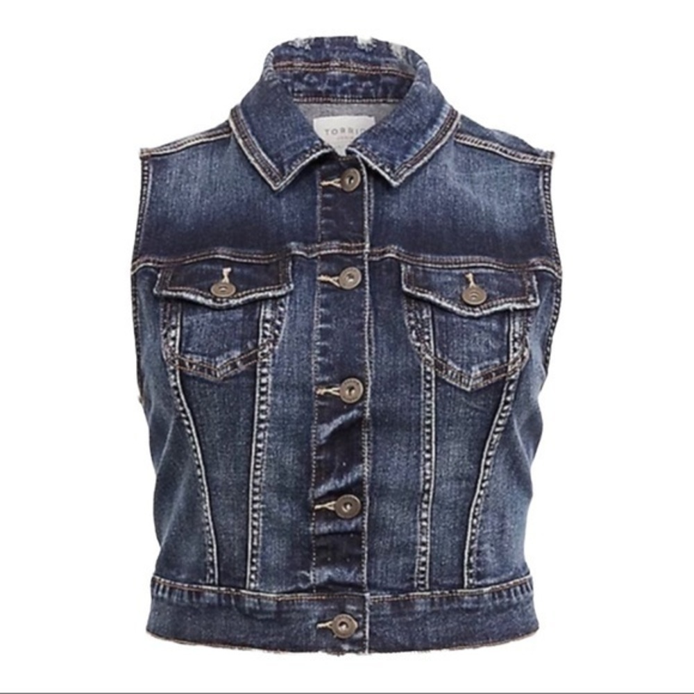 TORRID DARK WASH DENIM VEST